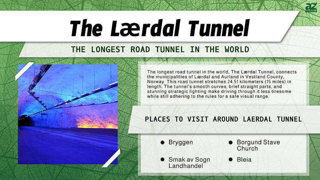 The Laerdal Tunnel in Norway is the Longest Road Tunnel in the World