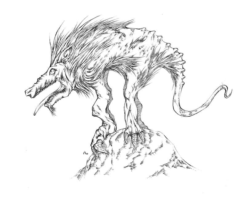 El Chupacabra illustration