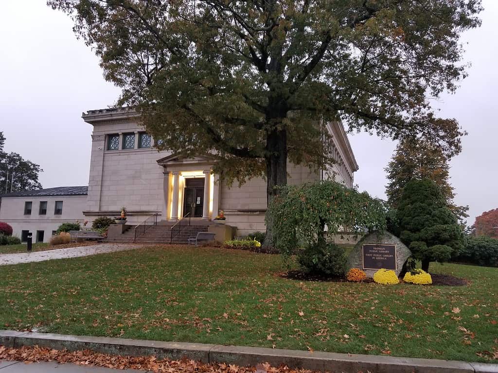 Franklin Public Library in Franklin Massachusetts MA USA