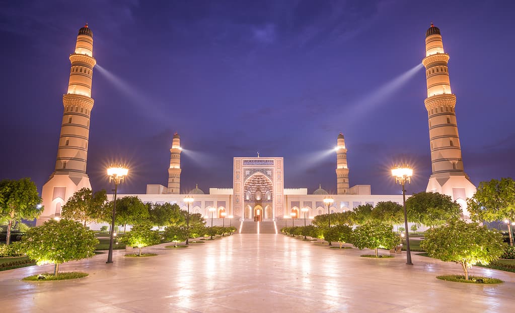 Spectacular Sultan Qaboos Mosque in Sohar.