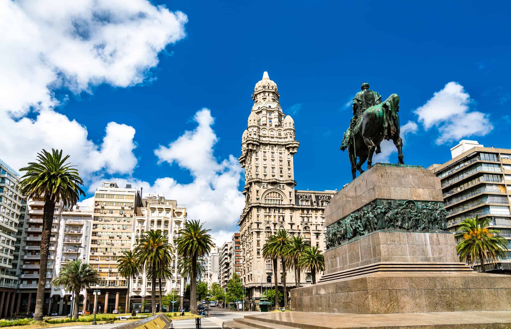 Artigas Mausoleum and Salvo Palace in Montevideo, Uruguay