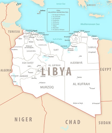 Libya is on Egypt's western border.