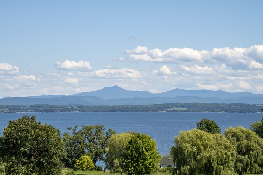 Lake Champlain and the Blue Mountains of Vermont
