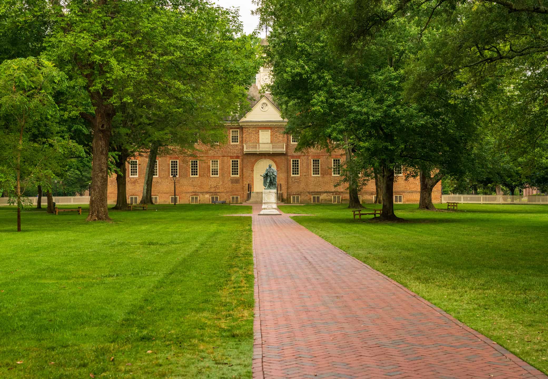 Wren Hall at William and Mary college in Williamsburg Virginia