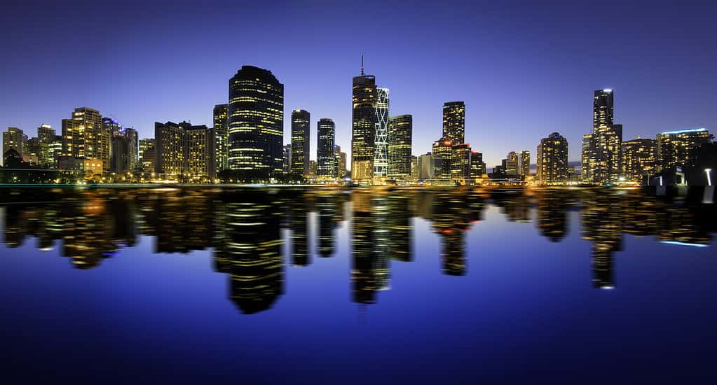 Brisbane city at night
