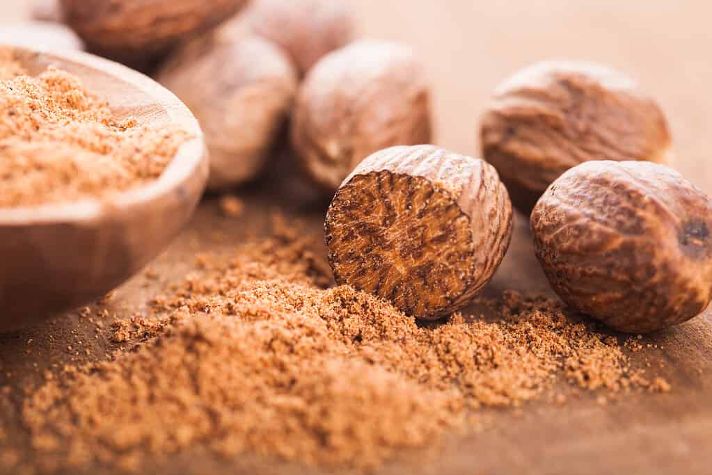 Nutmeg, Ground - Culinary, Grated, Spice, Brown