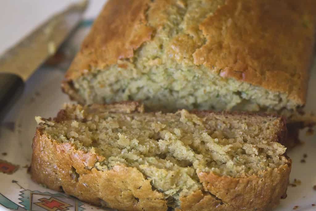 Close Up of Fresh Baked Zucchini Bread