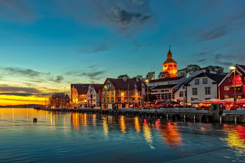 Stavanger at night