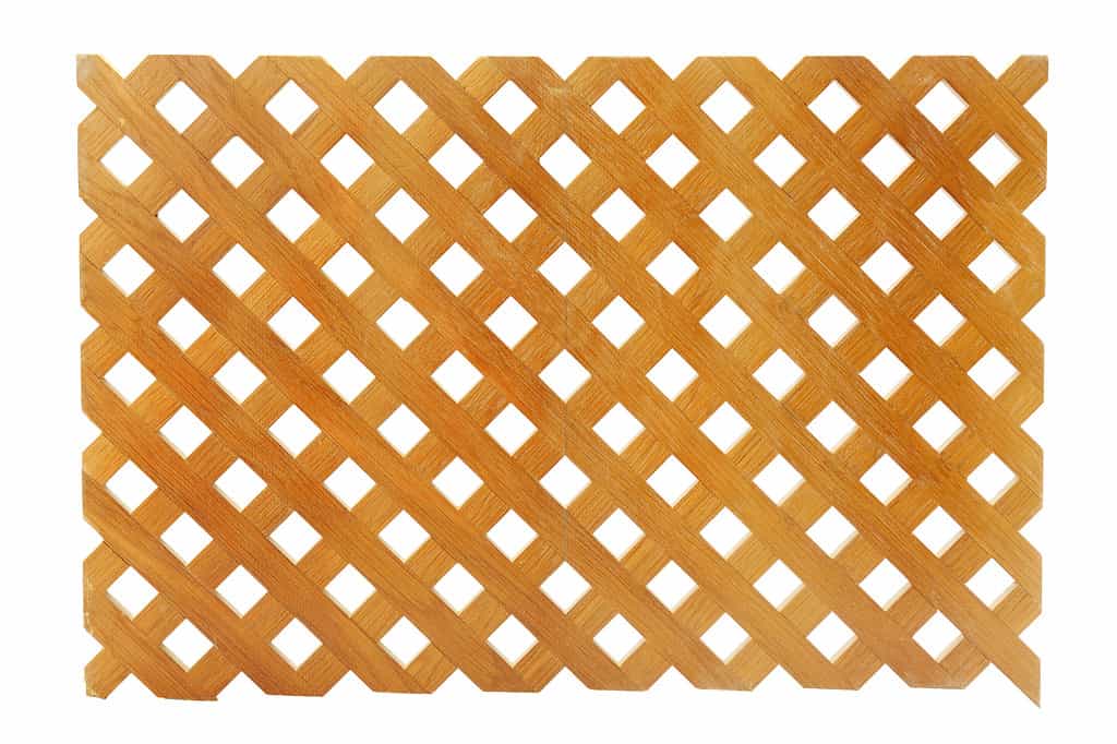 wooden lattice or trellis