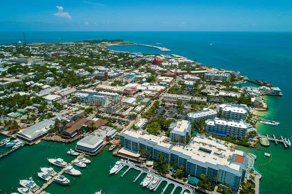 Aerial scenic Key West Florida photo