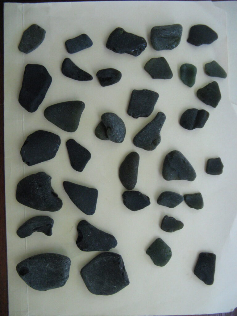 Black sea glass