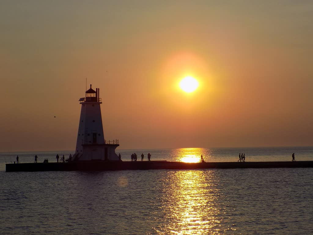 Ludington light, Lake Michigan, June 2015. Credit: NOAA