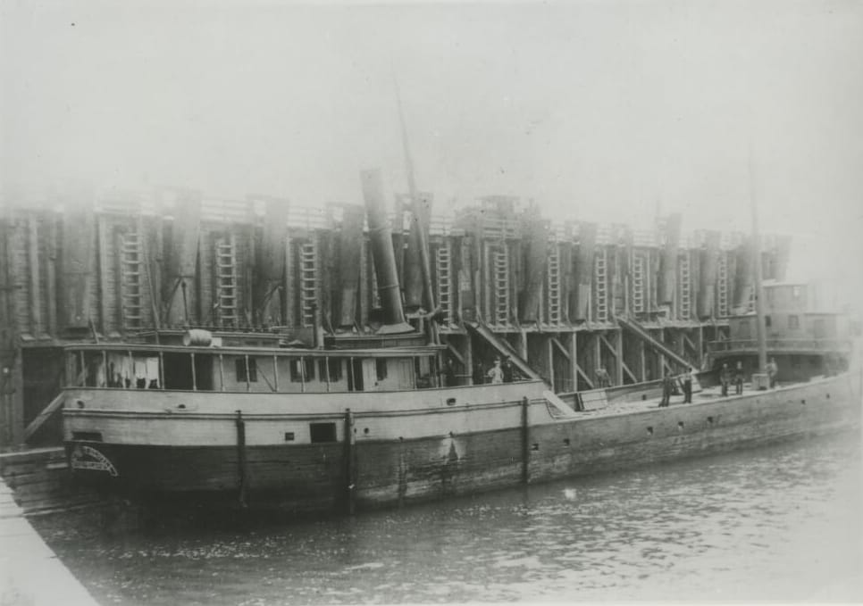 SS Margaret Olwill in Lake Erie