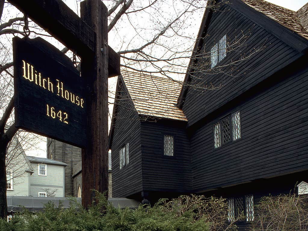 The Salem Witch House in Salem Massachusetts. It is the only house directly connected to the Salem Witch Trial.