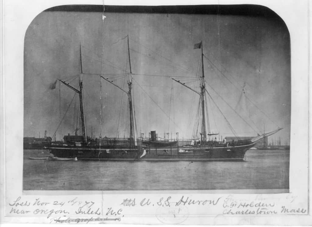 USS Huron, shipwreck in North Carolina, Outer Banks