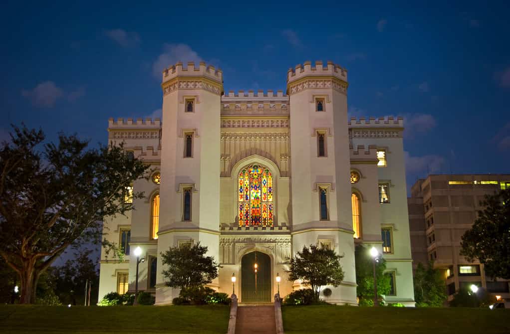 Old State Capitol located in Baton Rouge, Louisiana. One of the fairytale castles found in Louisiana. 