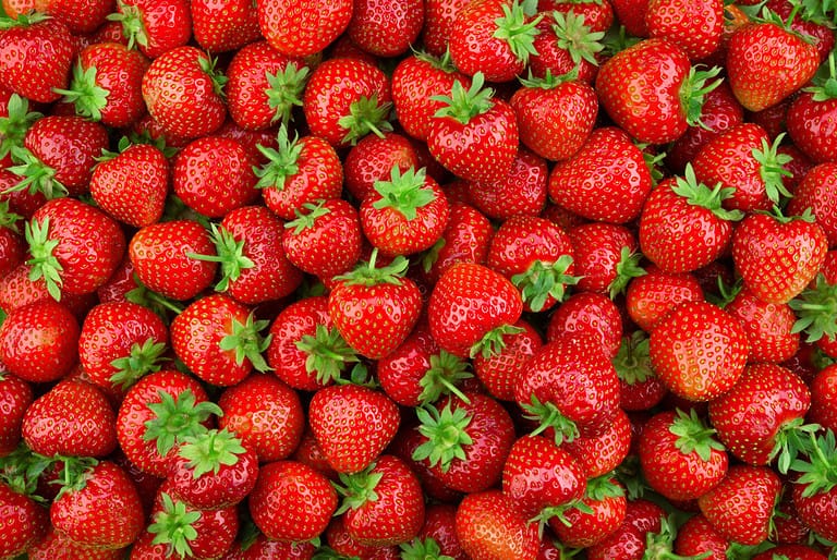Strawberries background. Strawberry. Food background.