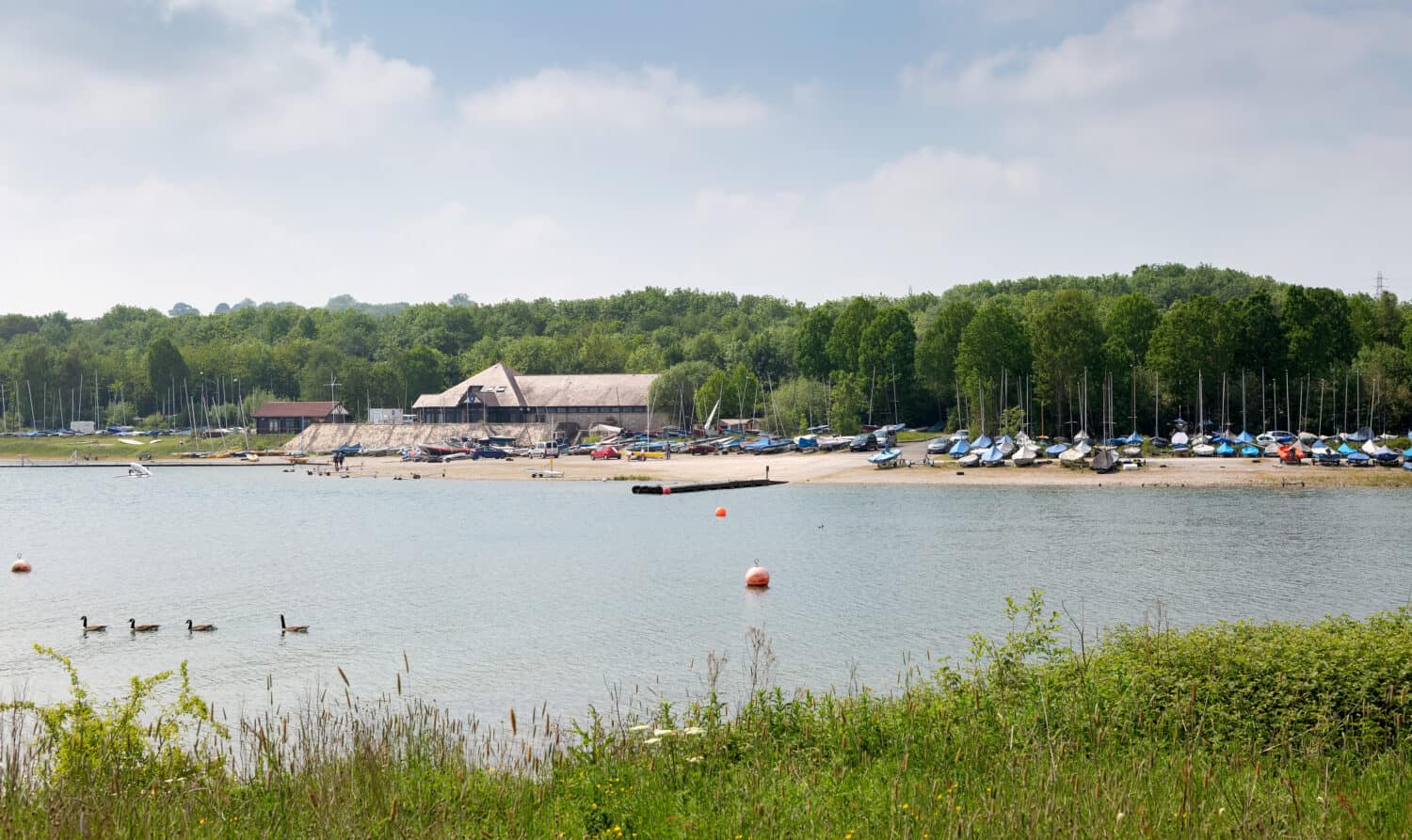 Carsington Water, a popular tourist destination for walking and boating