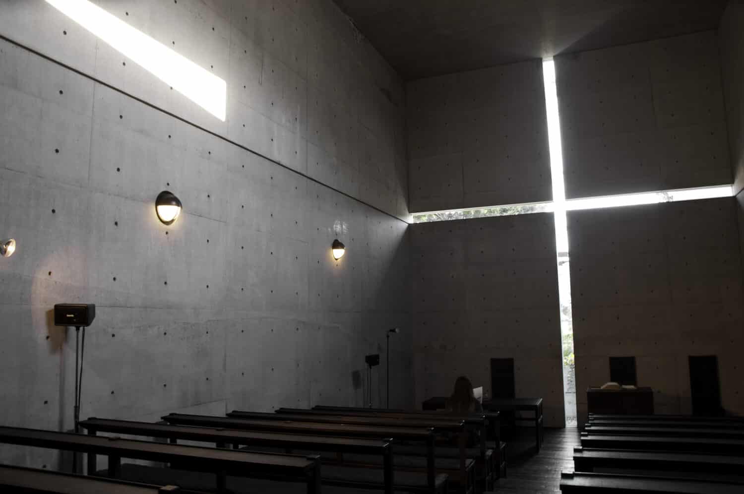 Church of the light (sometimes called "Church with Light") is the Ibaraki Kasugaoka Church's main chapel. It was built in 1989, in the city of Ibaraki, Osaka Prefecture.