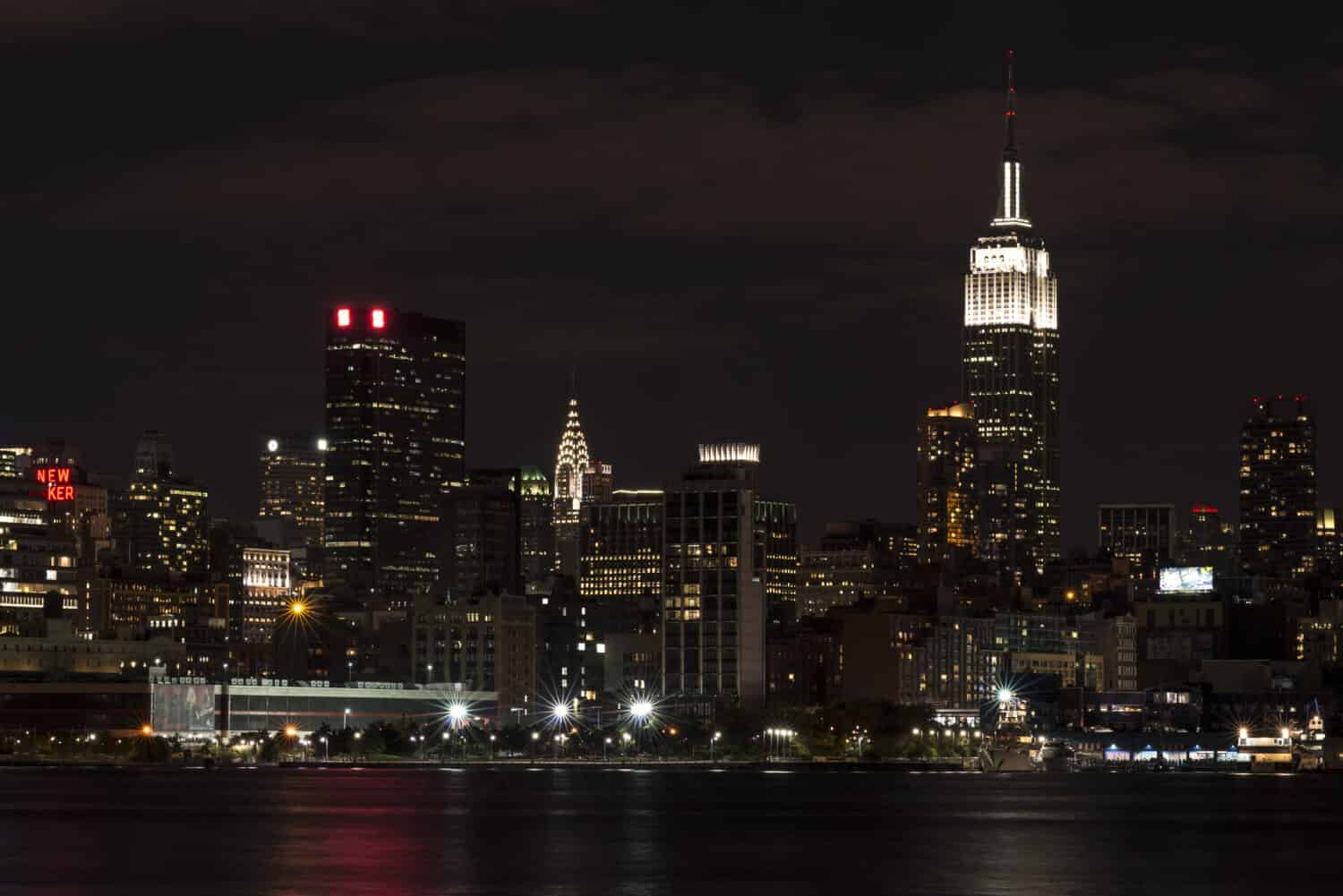 Empire State Building and Chrysler Building from New Jersey