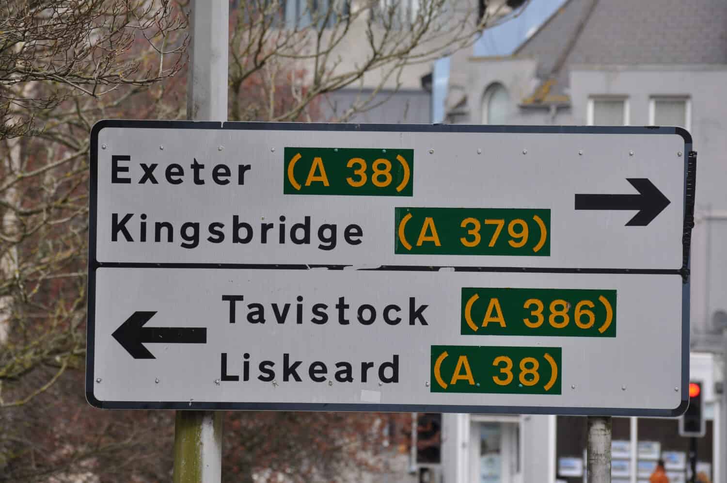 Roadsigns in Plymouth, Devon, England, UK - 2018