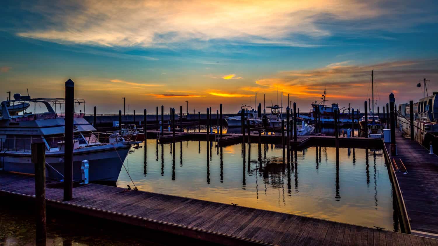 Sunset at Okeechobee Lake , Florida