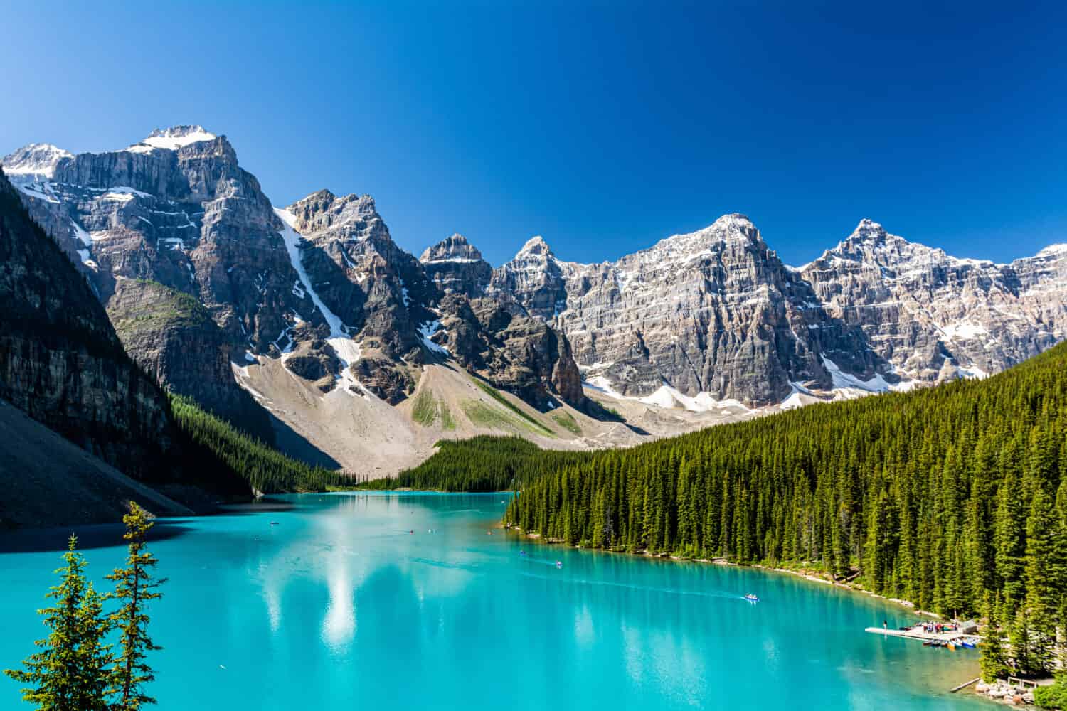 Amazing place to be on earth. Moraine lake, Banff National Park, Alberta, Canada