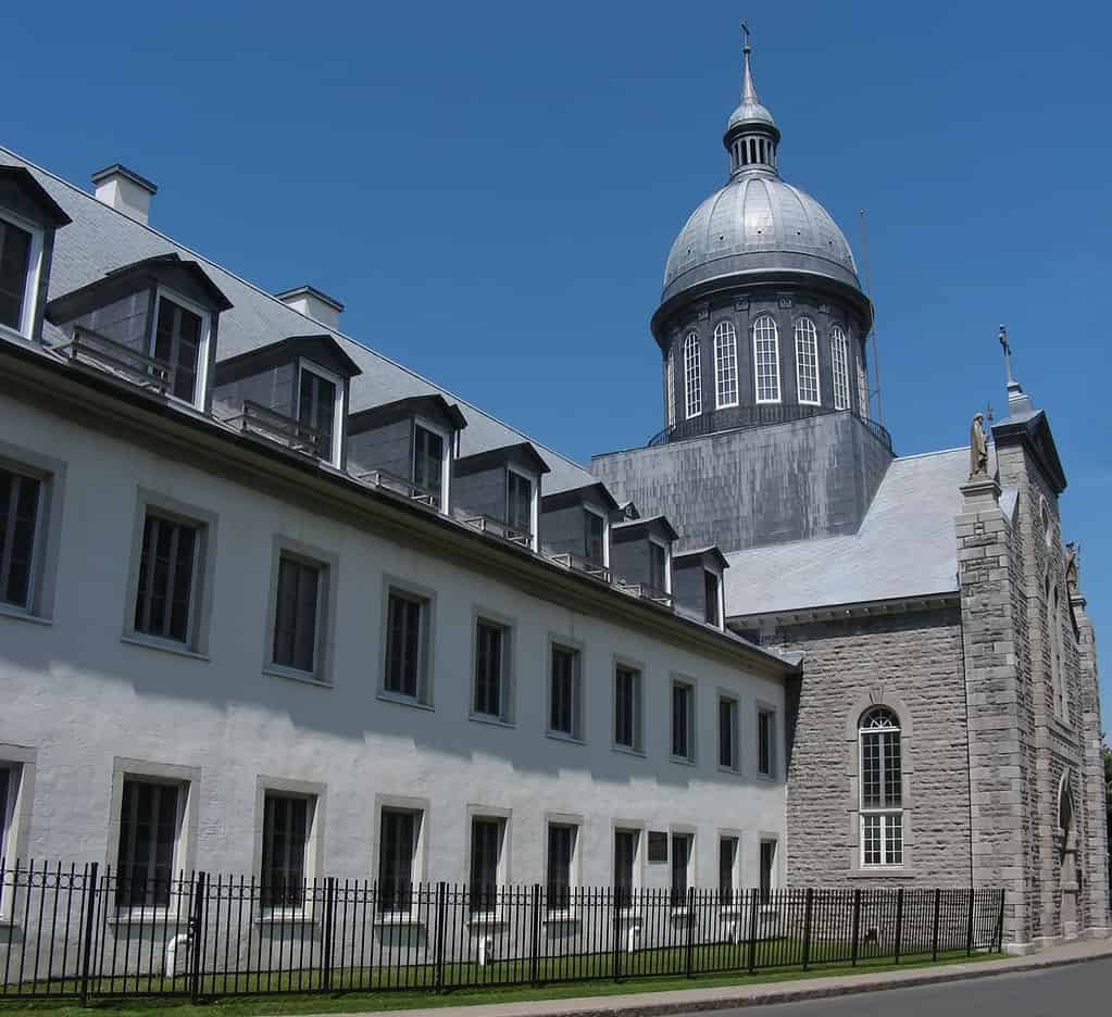The landmark Ursuline Convent in the historic old town of Trois Rivieres, Quebec, Canada.
