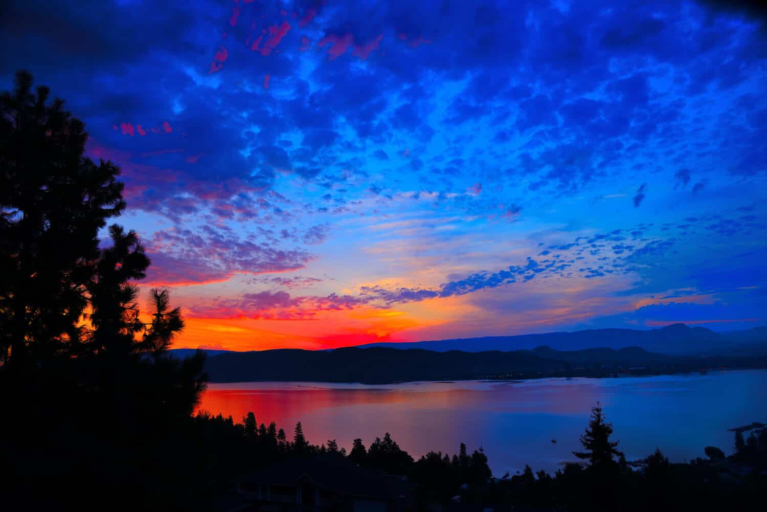 sunrise over Lake Okanagan, Kelowna B.C.