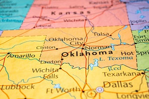 Where Is Oklahoma? See Its Map Location and Surrounding States Picture