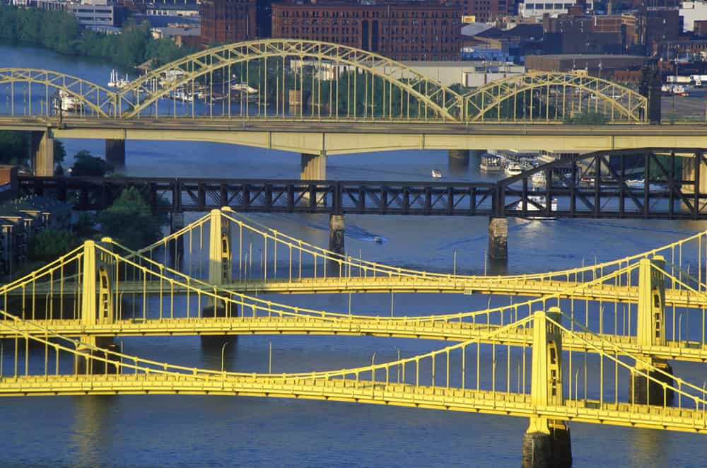 Bridges over the Allegheny River, Pittsburgh, PA