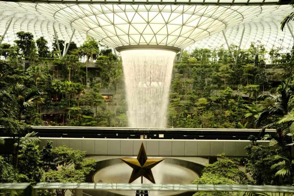Forest inside a Shopping Mall. A marvel only possible in Singapore.