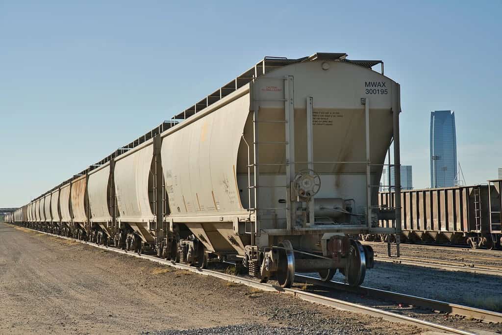 Cargo Train at the Stillwater Central Railroad freight depot