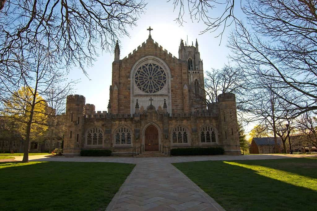 A road to All Saints' Chapel in Sewanee, Tennessee