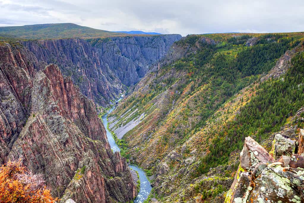 Black Canyon of the Gunnison National Park, in fall.