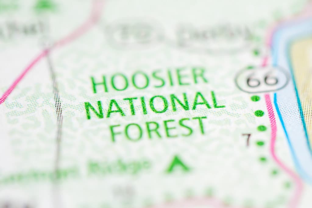 Hoosier National Forest. Indiana. USA. Teh term "hoosier" dates back to 1833.