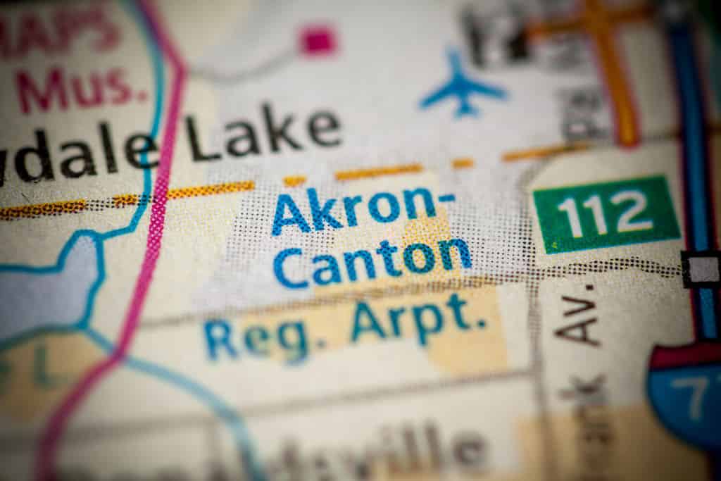 Akron-Canton Regional Airport. Ohio. USA