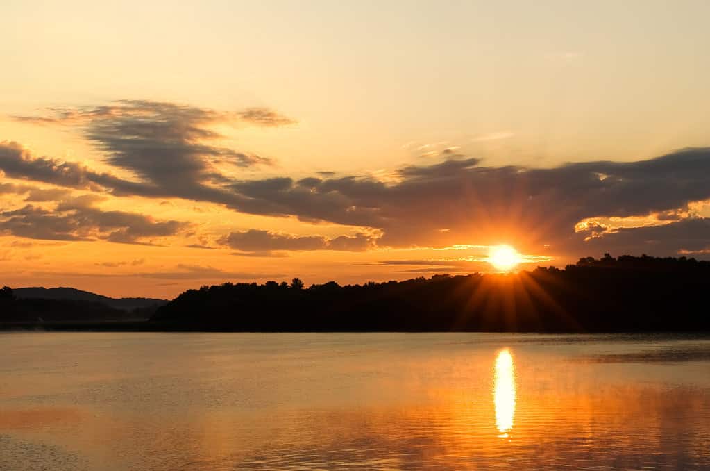 Sunrise on Blue Marsh Lake,Berks County,Pennsylvania
