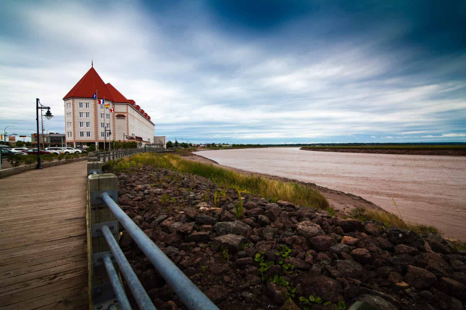 The rivercoast in the of Moncton city