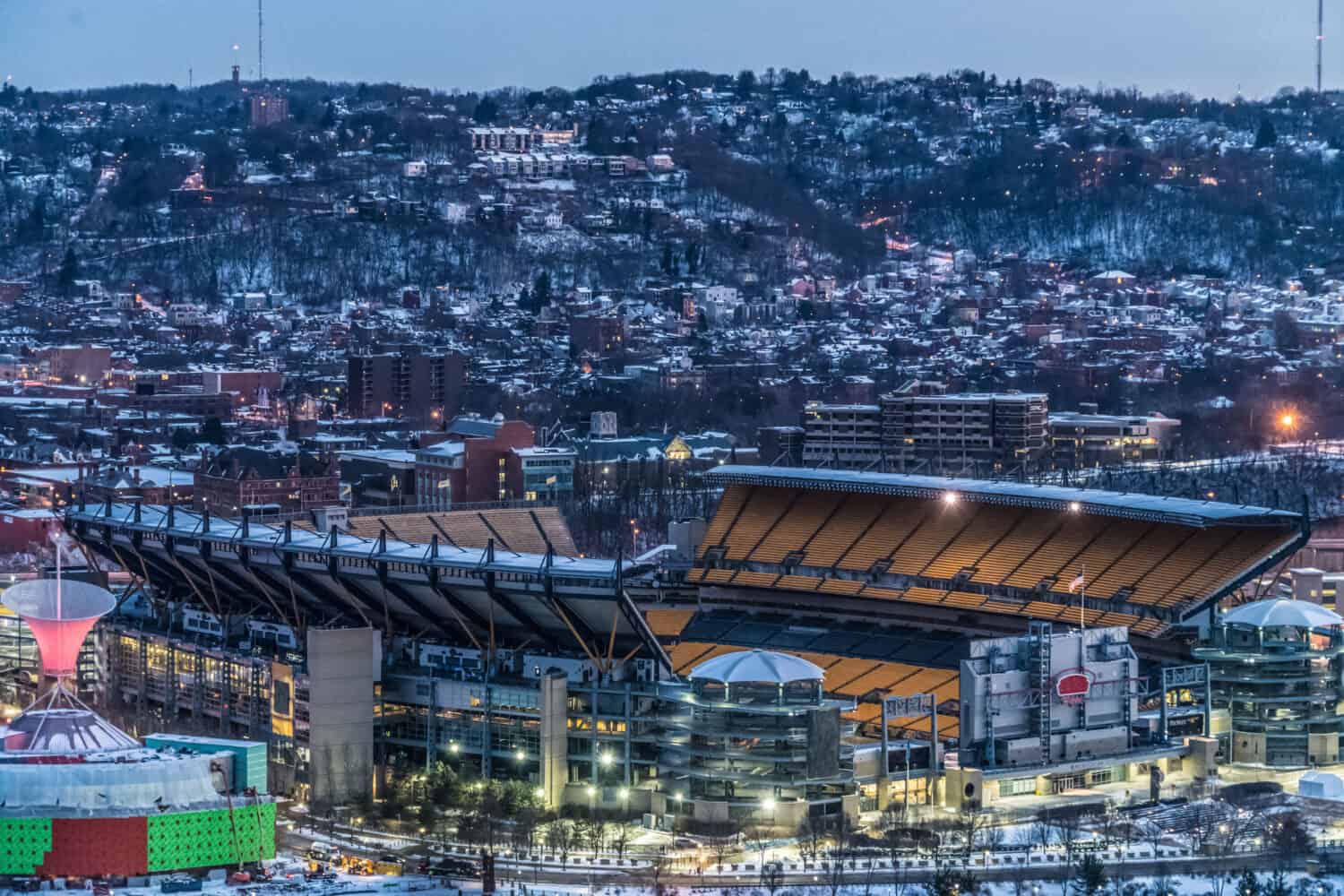 Night Lights Football Stadium In Pittsburgh
