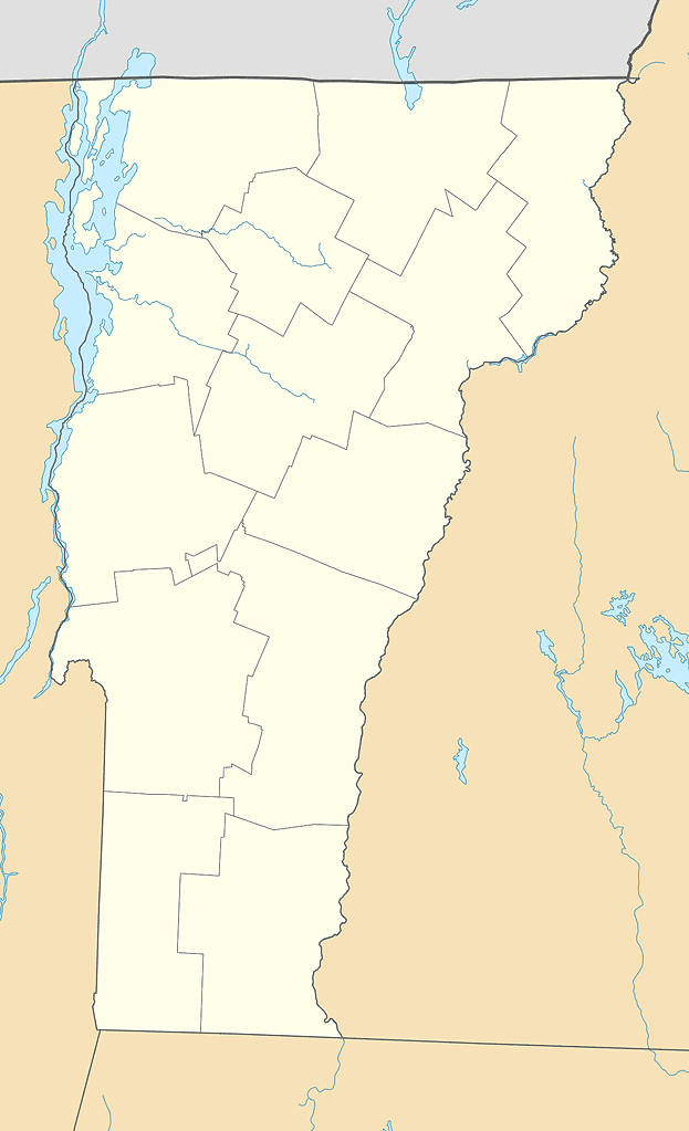 Vermont outline map