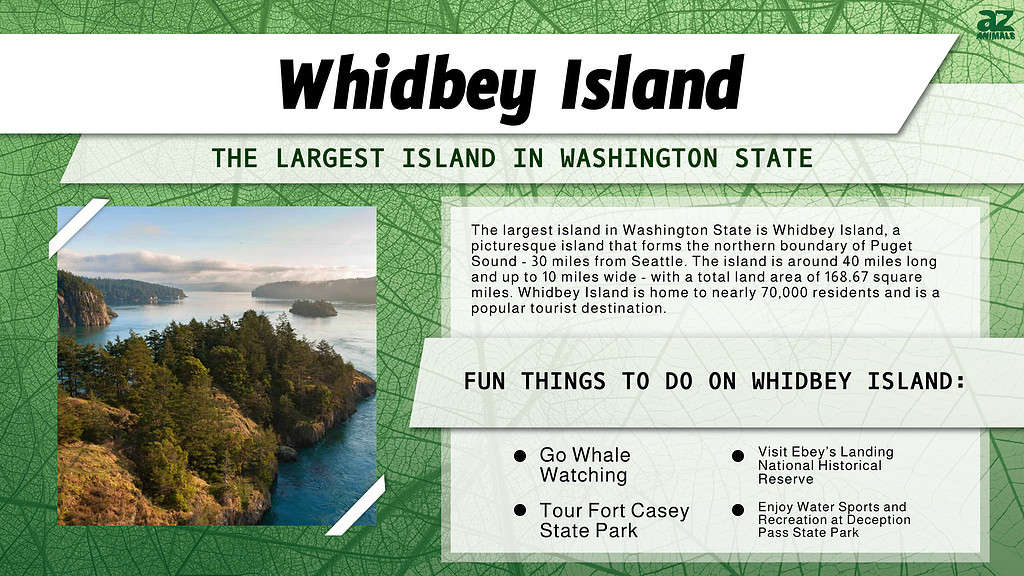 Whidbey Island is the Largest Island in Washington State