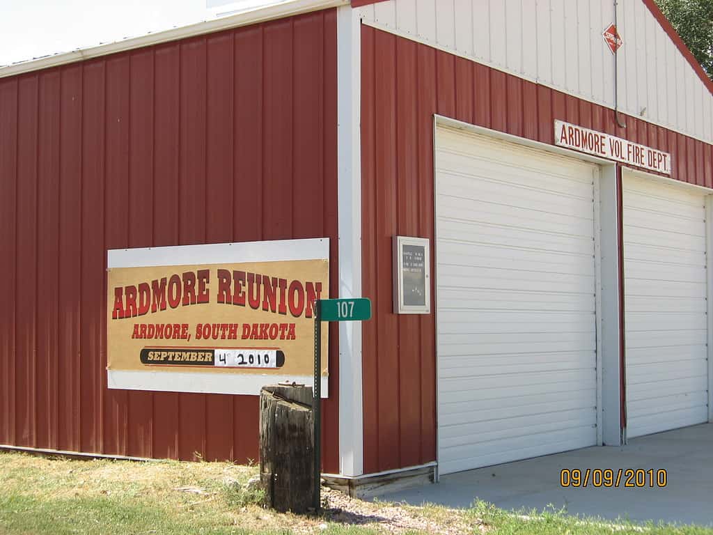 Site of former residents reunion in Ardmore, South Dakota.