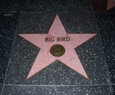 big bird walk of fame