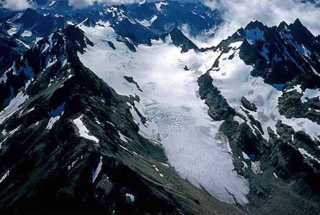 Mount Anderson and its Eel Glacier in Olympic National Park