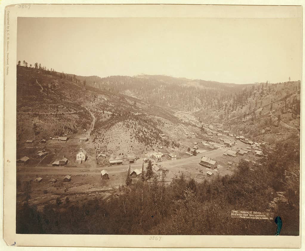 Galena, South Dakota seen here in 1890.