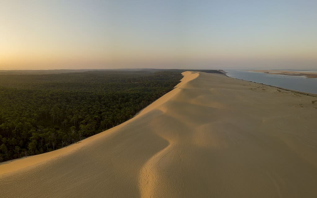 Dune of Pilate, France. Gironde, Arcachon Basin, Aquitaine, the largest sandy desert in Europe