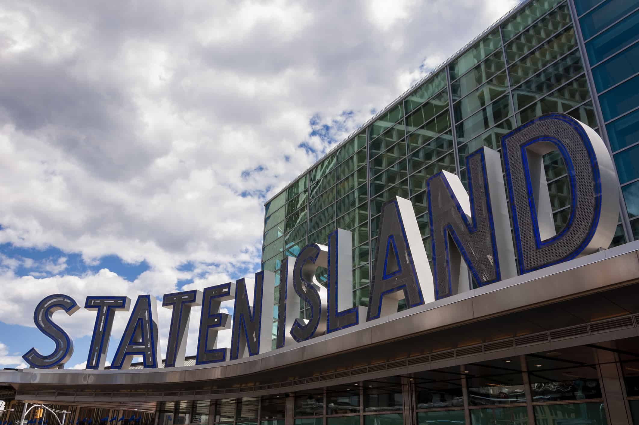 Detail of the Staten Island Ferry Terminal in New York City