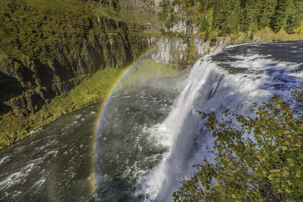 Upper Mesa Falls on the Henry's Fork of the Snake River in the Caribou-Targhee National Forest