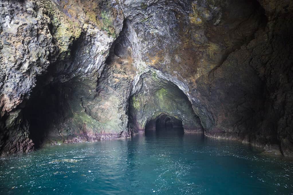 Cave in the side of Santa Cruz Island